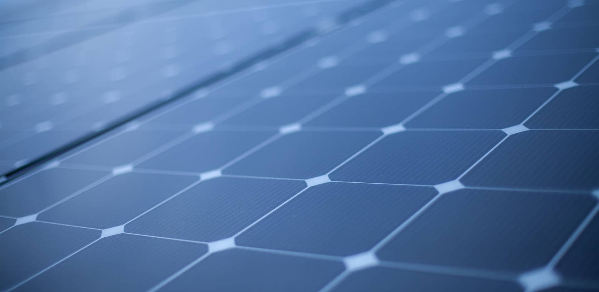 Close-up photo of a solar panel module