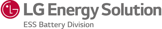 Logo of LG Energy Solutions ESS Battery Division, symbolizing quality and reliability in battery cell manufacturing