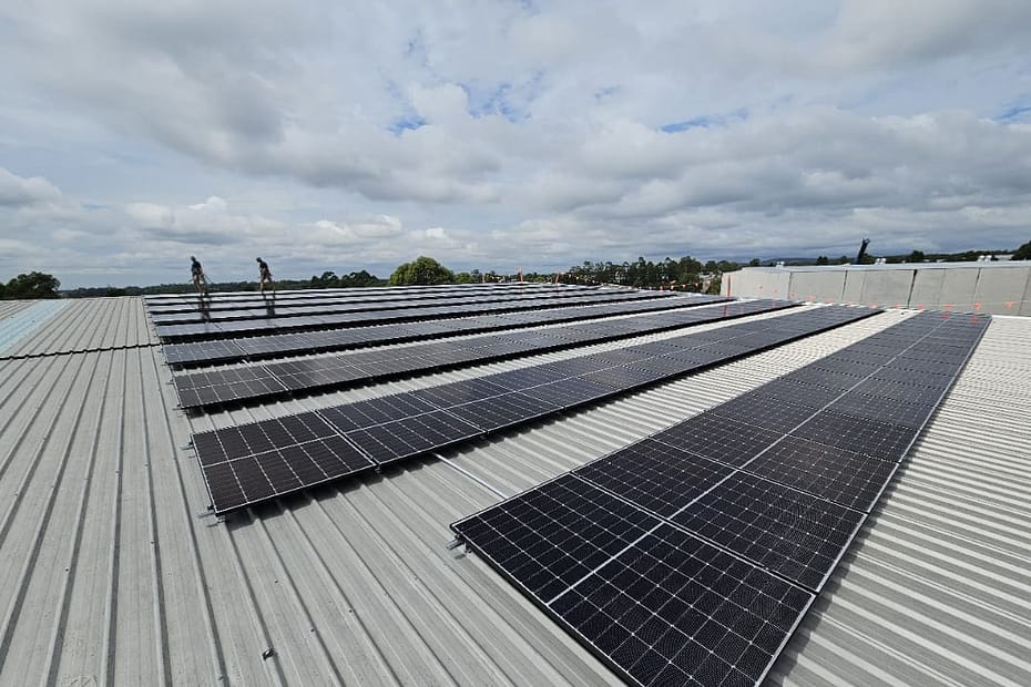 Nepean Power's sustainable solar installation featuring SolarEdge technology and JA Bifacial panels, integrated with Ausgrid's safety protocols.